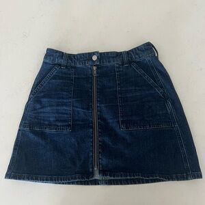 Madewell Denim Utility Zip Skirt